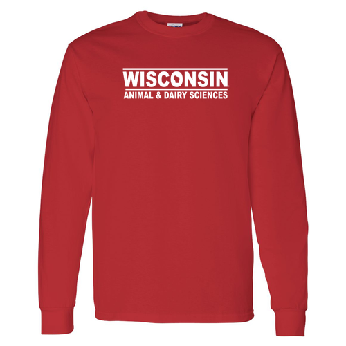 Gildan Heavy Cotton Longsleeve Basic T-Shirt -- Red