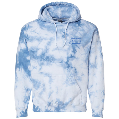 Dyenomite Blended Hooded Sweatshirt -- Cloud Sky Crystal