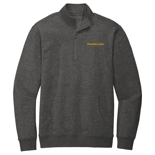 District V.I.T. Fleece 1 / 4-Zip -- Heathered Charcoal