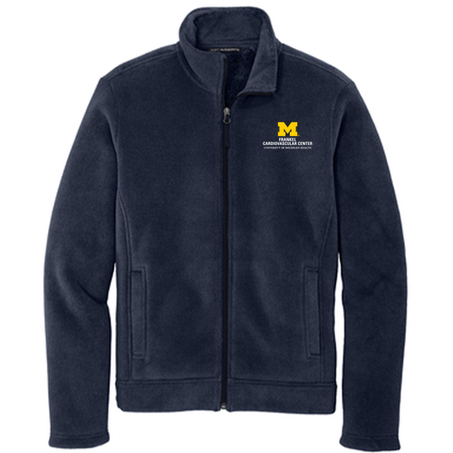Men/Unisex Port Authority Ultra Warm Brushed Fleece Jacket -- Insignia Blue / River Blue Navy
