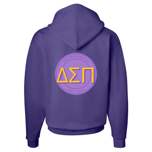 Hanes 7.8 Oz., 50/50 Comfort Blend Fleece Pullover Hood Adult -- Purple