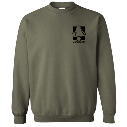 Gildan Heavy Blend Crew Neck Sweatshirt -- Military Green