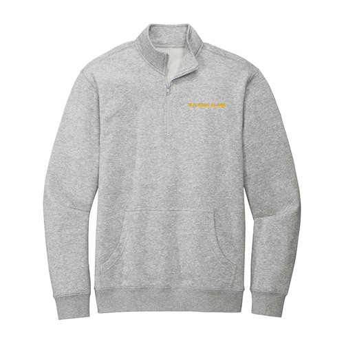 District V.I.T. Fleece 1 / 4-Zip -- Light Heather Grey