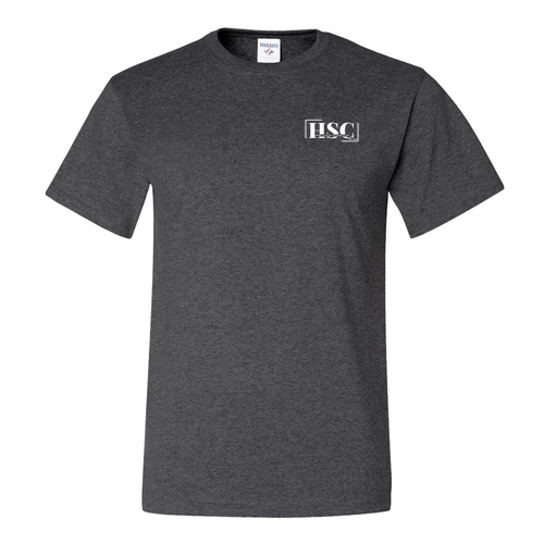 Jerzees Heavyweight 50/50 Adult T-Shirt -- Black Heather