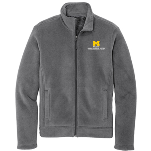 Men/Unisex Port Authority Ultra Warm Brushed Fleece Jacket -- Gusty Grey / Sterling Grey