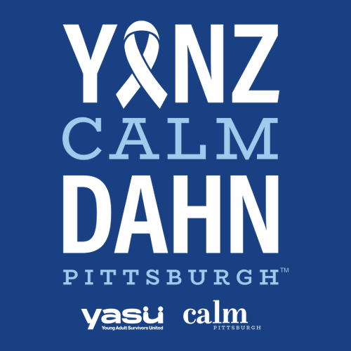 Yinz Calm Dahn Longsleeve T Shirt -- Royal
