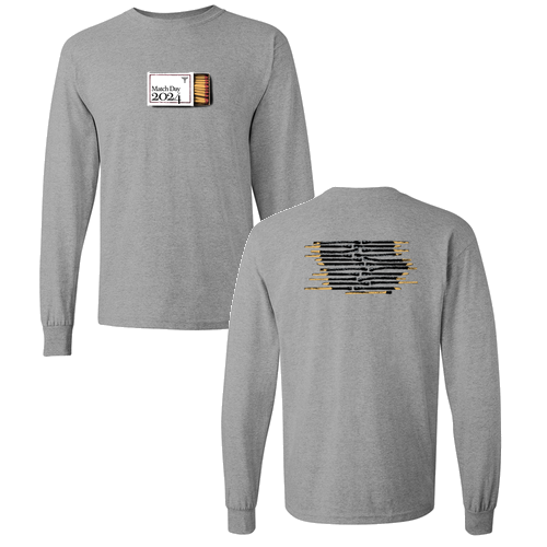 Gildan Heavy Cotton Longsleeve Basic T-Shirt -- Sport Grey