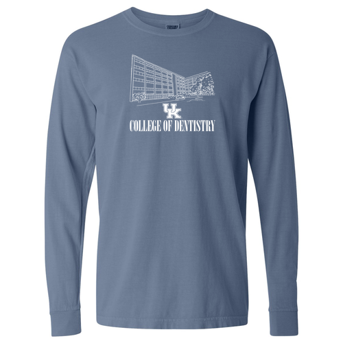 Comfort Colors Ringspun Long Sleeve Tee -- Blue Jean