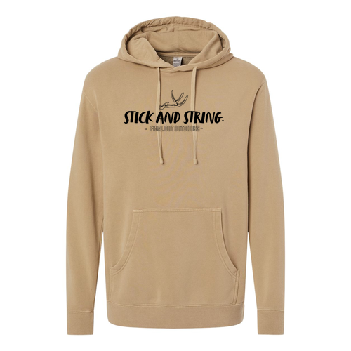 Independent Trading Co. Midweight Pigment-Dyed Hooded Sweatshirt -- Pigment Sandstone