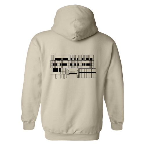 Gildan Heavy Blend Hooded Sweatshirt -- Sand