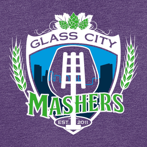 District Made Mens Perfect Tri Crew Tee -- Purple Frost