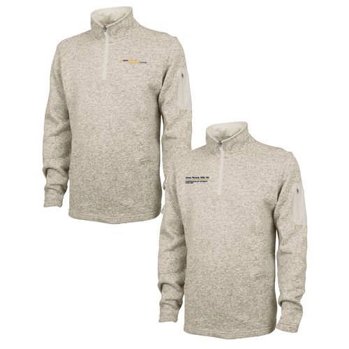 Charles River Mens Heathered Fleece Pullover -- Oatmeal Heather