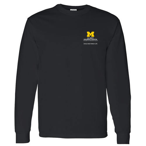 Gildan Heavy Cotton Longsleeve Basic T-Shirt -- Black