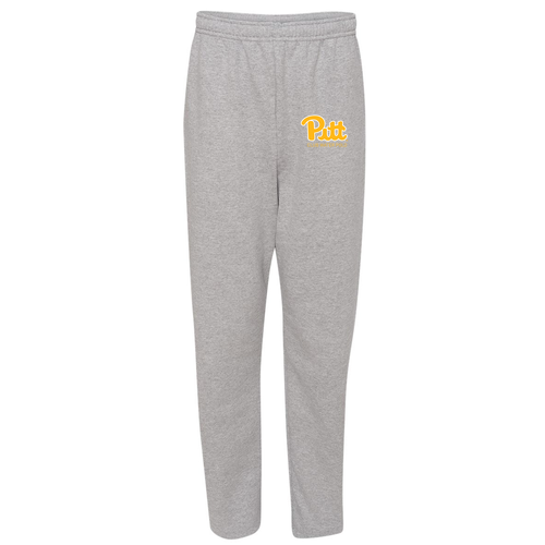 Jerzees Open Bottom Sweatpants w. Pockets -- Athletic Heather
