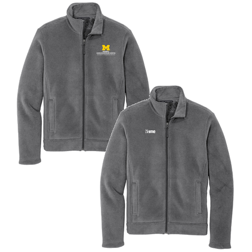 Men/Unisex Port Authority Ultra Warm Brushed Fleece Jacket -- Gusty Grey / Sterling Grey