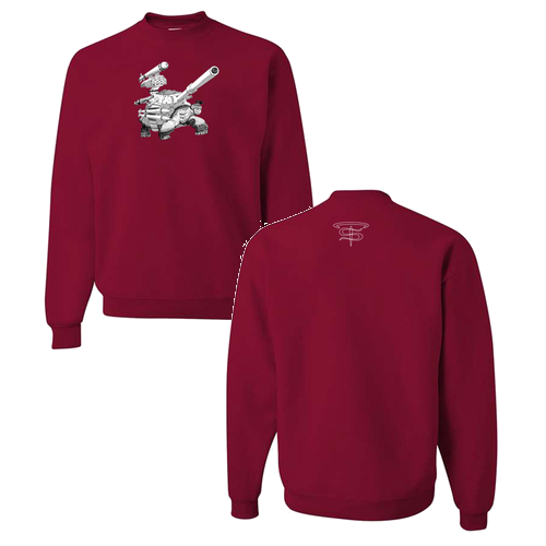 Jerzees 8 Oz., 50/50 Nublend Fleece Crew -- Cardinal