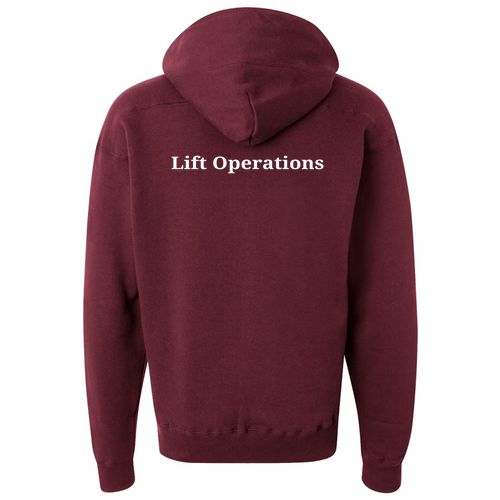 J America Sport Lace Hooded Sweatshirt -- Maroon