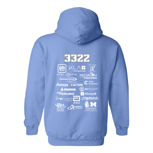 Mens/Unisex Gildan Heavy Blend Hooded Sweatshirt -- Carolina Blue