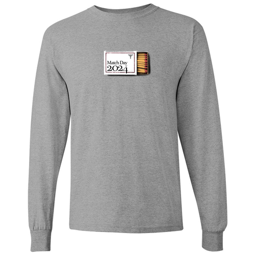 Gildan Heavy Cotton Longsleeve Basic T-Shirt -- Sport Grey