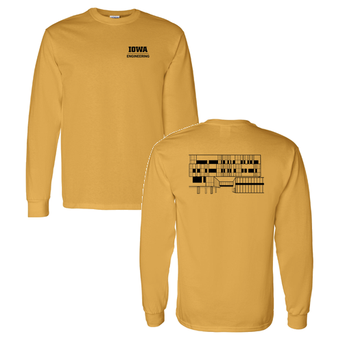 Gildan Heavy Cotton Longsleeve Basic T-Shirt -- Gold