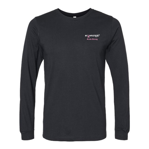 Bella+Canvas Unisex Heather Cvc Long Sleeve Tee- Heathers -- Solid Black Blend
