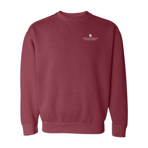 Comfort Colors Crewneck Sweatshirt -- Crimson