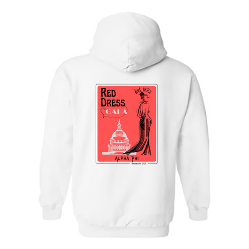 Gildan Heavy Blend Hooded Sweatshirt -- White