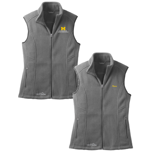 Ladies Eddie Bauer Fleece Vest -- Grey Steel