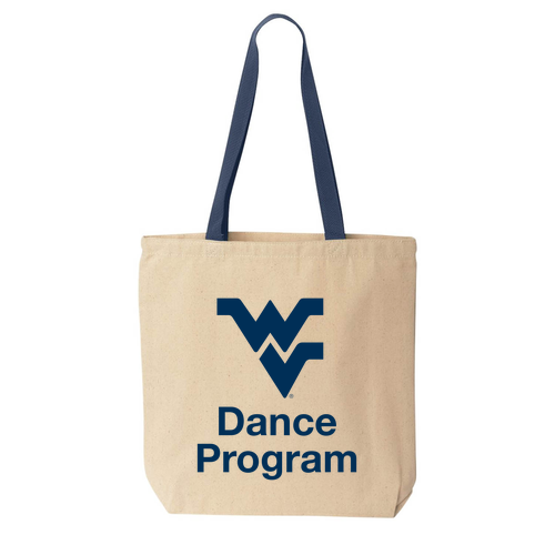 Liberty Bags Canvas Tote with Contrasting Handles -- Natural / Navy