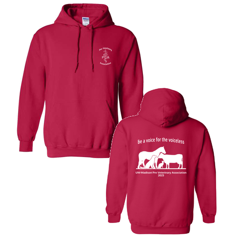 Gildan Heavy Blend Hooded Sweatshirt -- Cherry Red