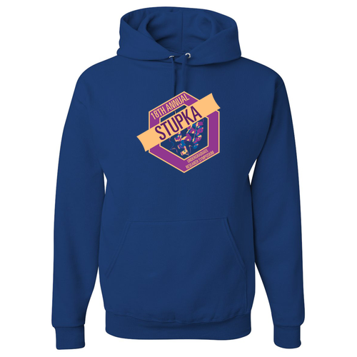 Jerzees 8 Oz., 50/50 Nublend Hooded Sweatshirt -- Royal