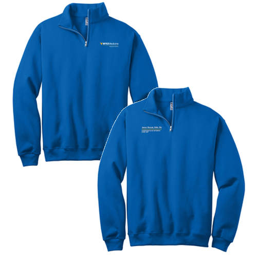 Jerzees 1/4 Zip Cadet Sweatshirt -- Royal