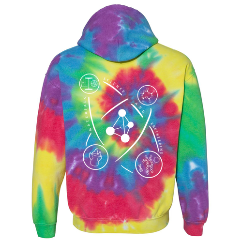 Dyenomite Blended Hooded Sweatshirt -- Classic Rainbow