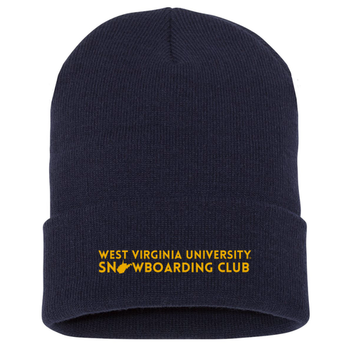 Yupoong Knit Hat with Cuff -- Navy