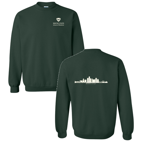 Gildan Heavy Blend Crew Neck Sweatshirt -- Forest Green