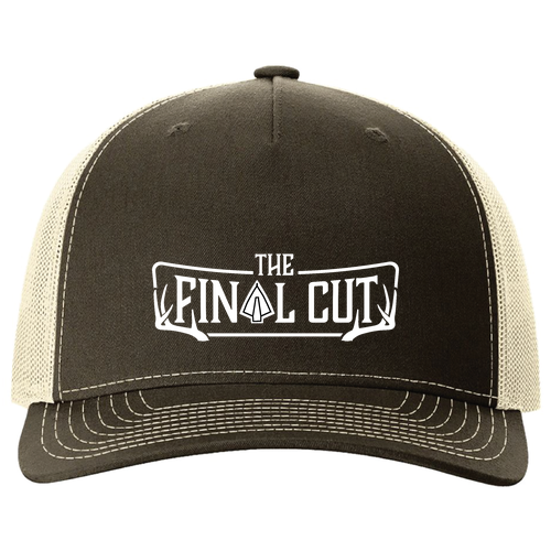 Richardson Trucker Snapback Hat -- Chocolate C / Birch