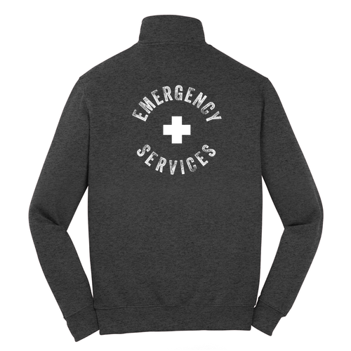 Sport Tek Quarter Zip Sweatshirt -- Graphite Heather