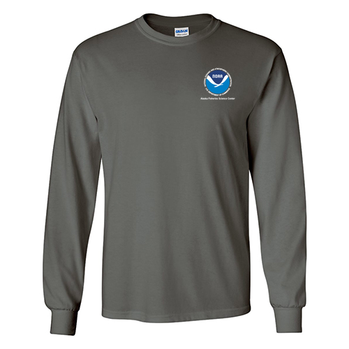 Gildan Ultra Cotton Longsleeve Basic T-Shirt -- Charcoal