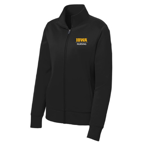 Sport Tek Ladies Sport Wick Fleece Full Zip Jacket -- Black