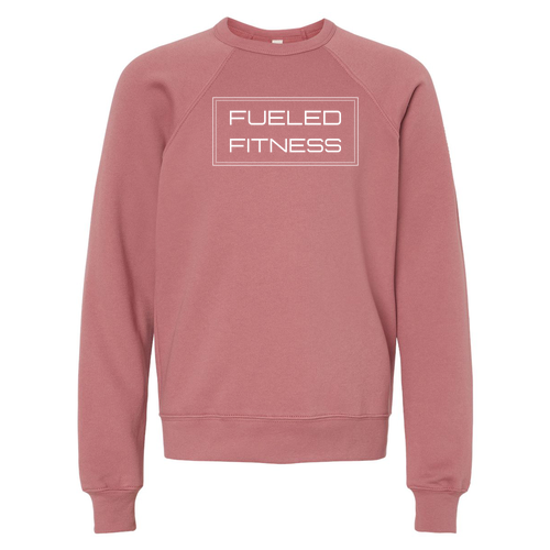 Bella Canvas Youth Sponge Fleece Raglan Sweatshirt -- Mauve