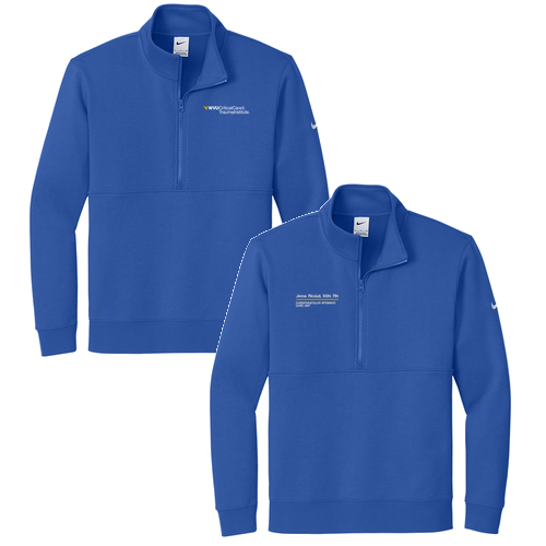Nike Club Fleece Sleeve Swoosh 1/2-Zip -- Game Royal