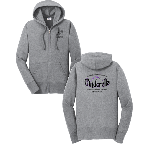 Port and Company Classic Full Zip Hooded Sweatshirt -- Athletic Heather