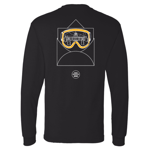 Hanes Essential ComfortSoft Adult Cotton Heavyweight Long-sleeve Tee -- Black