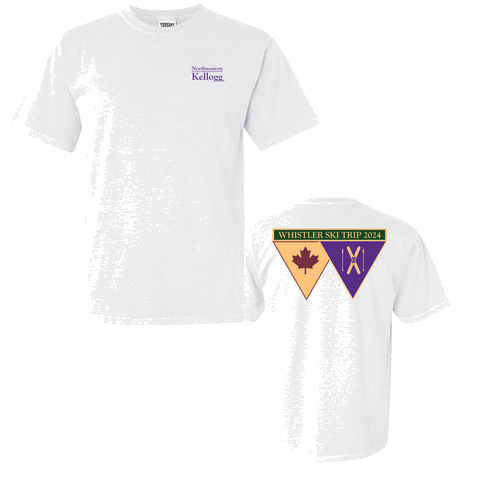 Comfort Colors Ringspun Garment Dyed T Shirt --Whistler Banner-- White