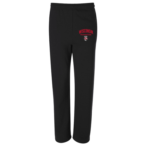 Jerzees Open Bottom Sweatpants w. Pockets -- Black