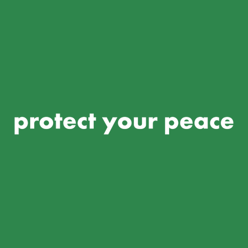 Protect Your Peace Garment Washed Hat -- Green
