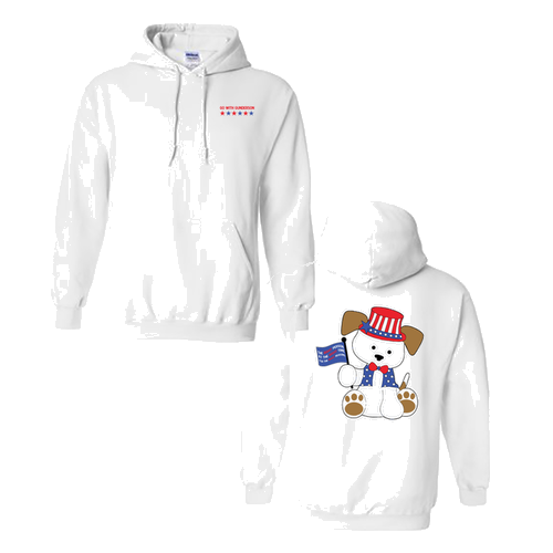 Gildan Heavy Blend Hooded Sweatshirt -- White