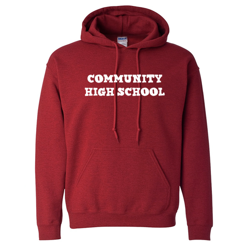 Gildan Heavy Blend Hooded Sweatshirt -- Antique Cherry Red