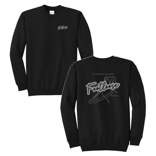 Port and Company Classic Crewneck Sweatshirt -- Jet Black
