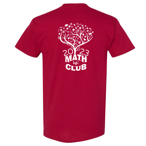 LVC Math Club Cotton T-Shirt -- Cardinal